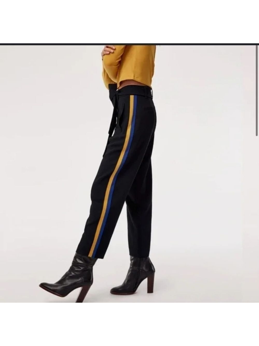 Aritzia Wilfred Buffon Striped Tapered pant